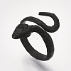 Electrophoresis Alloy Cuff Finger Rings RJEW-S038-194A-1