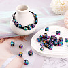 Fashewelry 50Pcs 5 Style Rainbow Color Alloy European Beads FIND-FW0001-32-NR-17