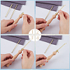 Wood Handle Brass Punch Embroidery Needle Pen & Easy Automatic Threader Set DIY-WH0453-88B-6