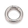 Non-Tarnish 304 Stainless Steel Spring Gate Rings STAS-M296-01P-C-1