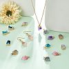 SUPERFINDINGS 16Pcs 8 Color Druzy Resin Pendants RESI-FH0001-36-2