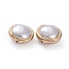 Electroplated Shell Pearl Beads X-BSHE-G024-10G-2