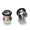 316 Surgical Stainless Steel Screw Ear Gauges Flesh Tunnels Plugs X-STAS-YWC0001-01D-M-2