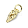 Brass Micro Pave Cubic Zirconia Pendants KK-H475-54G-02-2