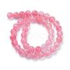 Cherry Quartz Glass Bead Strands G-R412-14-10mm-2