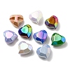 UV Plating Rainbow Iridescent Acrylic Beads OACR-P010-03-2