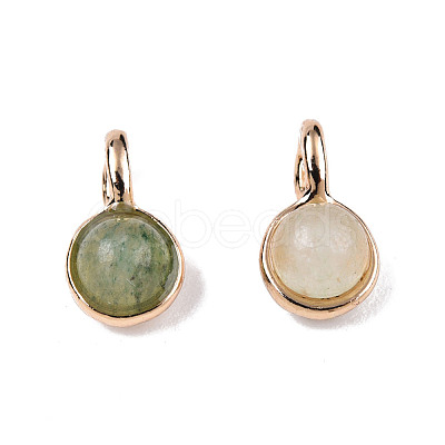 Natural Prehnite Charms G-N326-141C-1