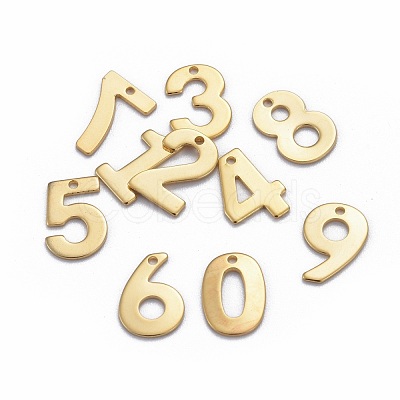 201 Stainless Steel Charms STAS-P140-G-1