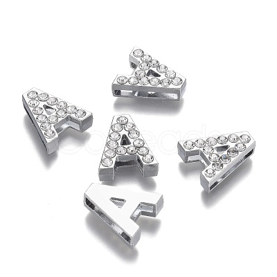 Alloy Slide Charms RB-F034-01-P-RS-1