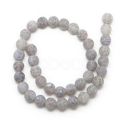 Natural Weathered Agate Bead Strands G-S237-6mm-08-1