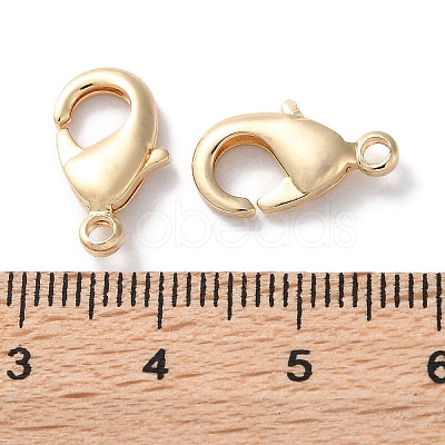 Rack Plating Brass Lobster Claw Clasps KK-F090-27LG-03-1