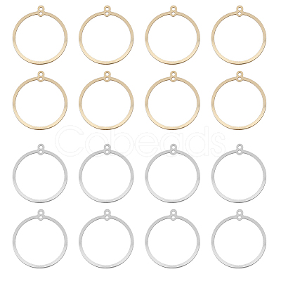 DICOSMETIC 32Pcs 2 Style Brass Pendants KK-DC0002-19-1