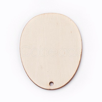 Undyed Wood Big Pendants WOOD-G003-04-1