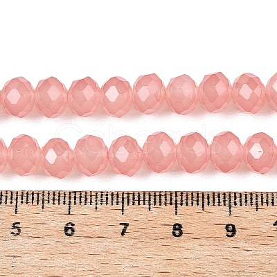 Baking Painted Imitation Jade Glass Bead Strands DGLA-A034-J8MM-A31-1