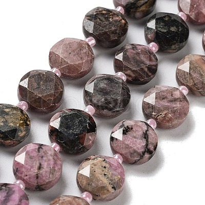 Natural Rhodonite Beads Strands G-NH0004-025-1