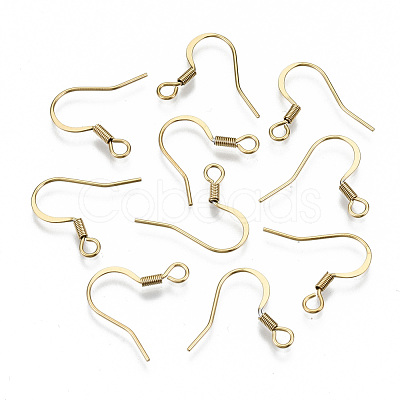 304 Stainless Steel French Earring Hooks X-STAS-S111-006G-NR-1