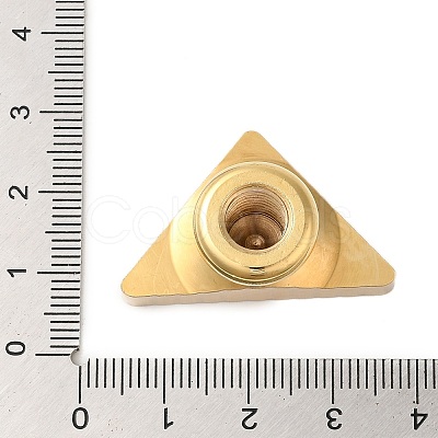 Golden Plated Triangle Shaped Wax Seal Brass Stamp Head STAM-K001-04G-04-1