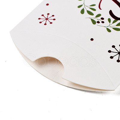 Christmas Theme Paper Pillow Gift Boxes X-CON-B012-01-1