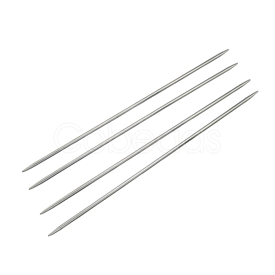 Tarnish Resistant Stainless Steel Double Pointed Knitting Needles(DPNS) TOOL-R044-240x3.25mm-1