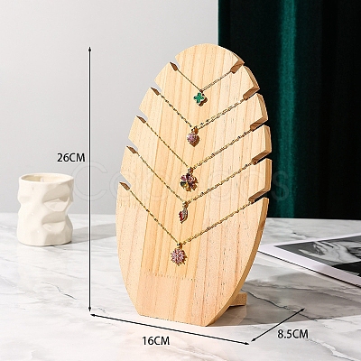 Wood Necklace Display Stands PW-WG73049-01-1