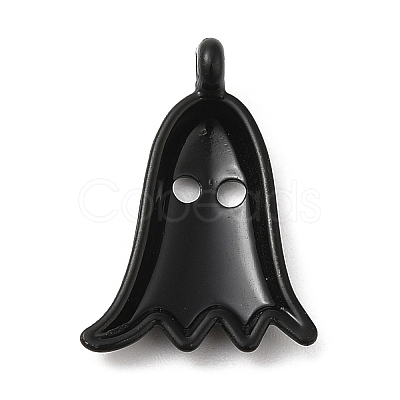 Halloween Spray Painted Alloy Pendants PALLOY-D019-04-1