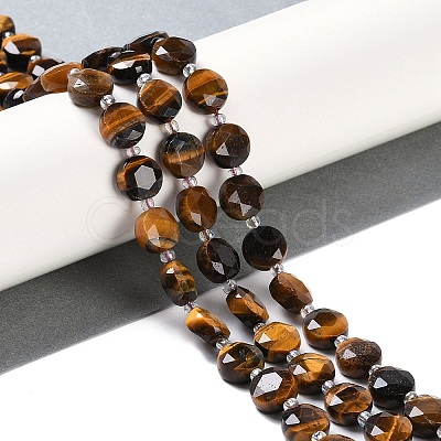 Natural Tiger Eye Beads Strands G-N342-09-1