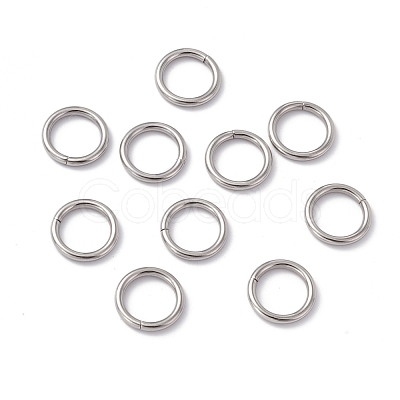 Non-Tarnish 304 Stainless Steel Jump Rings STAS-C040-01F-P-1