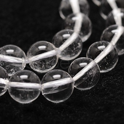 Natural Quartz Crystal Beads Strands X-G-D840-61-6mm-1