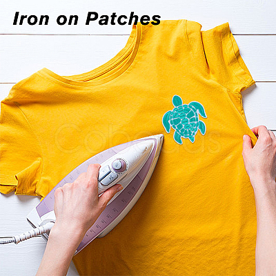 DICOSMETIC 16Pcs 2 Style Polyester Computerized Embroidery Iron on/Sew on Patches PATC-DC0001-01-1