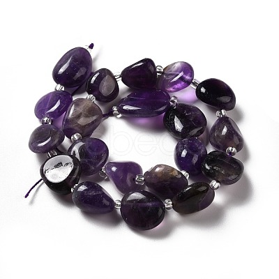 Natural Amethyst Beads Strands G-B026-02B-1