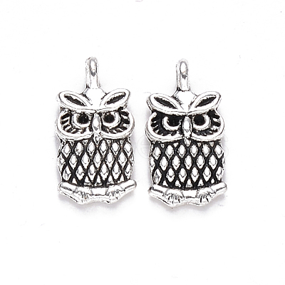 Tibetan Style Alloy Charms TIBEP-S319-082AS-RS-1