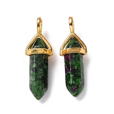 Natural Ruby in Zoisite Pointed Pendants G-K329-47G-1