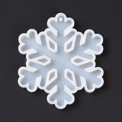 Snowflake Pendant Silicone Molds DIY-K051-26-1