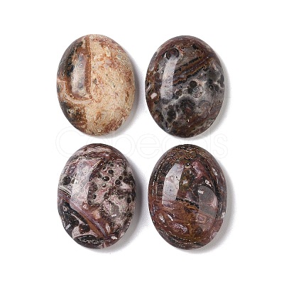 Natural Leopard Skin Jasper Cabochons G-B080-01A-10-1