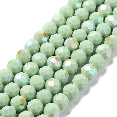 Opaque Glass Beads Strands EGLA-A035-P10mm-L20-1