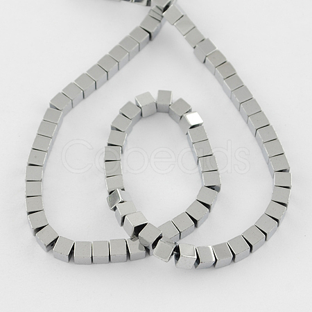Non-magnetic Synthetic Hematite Beads Strands X-G-Q876-3mm-7-1