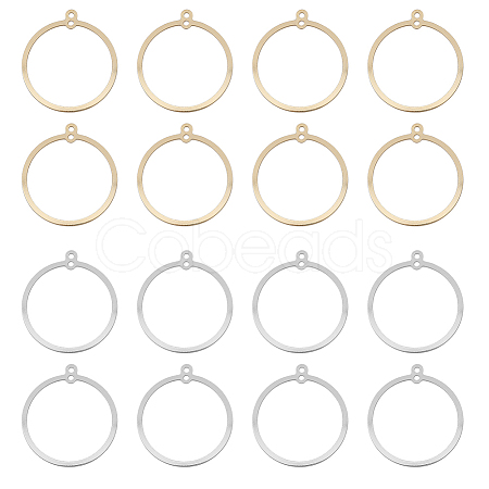 DICOSMETIC 32Pcs 2 Style Brass Pendants KK-DC0002-19-1