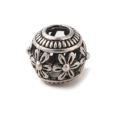 Tibetan Style Hollow Out Alloy European Beads TIBE-Q090-47AS-1