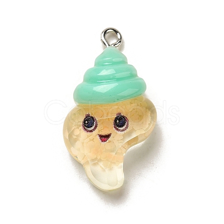 Marine Animal Series Resin Pendants RESI-Q012-01D-02-1