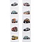 Picture Paper Stickers, Car Decorative Stickers, Car, 25x25mm, 500pcs/roll