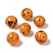 Handmade Lampwork Beads, Round, Orange, 14mm, Hole: 2mm