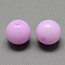 Imitation Jelly Acrylic Beads, Round, Pearl Pink, 8mm, Hole: 2mm, about 1892pcs/500g