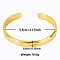 Stylish European and American Texture 304 Stainless Steel Cuff Bangles for Women