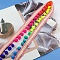 Ethnic Style Polyester Pom Pom Tassel Fringe Trim Ribbon, for Clother, Curtain Decoration, Colorful, 1-3/8 inch(35mm)