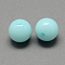 Imitation Jelly Acrylic Beads, Round, Pale Turquoise, 8mm, Hole: 2mm, about 1892pcs/500g