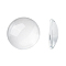 Transparent Glass Cabochons, Half Round/Dome, Clear, 18x5mm