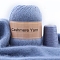 Knitting Yarn, Cashmere Polyester Yarn, for Blanket Pillows Craft Crochet Yarns, Cornflower Blue, 2mm, about 50g/Skein