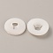 Plastic Doll Eye Nose Round Gaskets, Animal Doll Safety Eye Nose Washers for DIY Craft Doll Making, Floral White, 20x4.3mm, Hole: 6mm