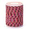 4-Ply Polycotton Cord, Handmade Macrame Cotton Rope, for String Wall Hangings Plant Hanger, DIY Craft String Knitting, Deep Pink, 1.5mm, about 4.3 yards(4m)/roll