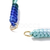 Adjustable Braided Nylon Thread Link Bracelet Makings AJEW-JB01160-02-3